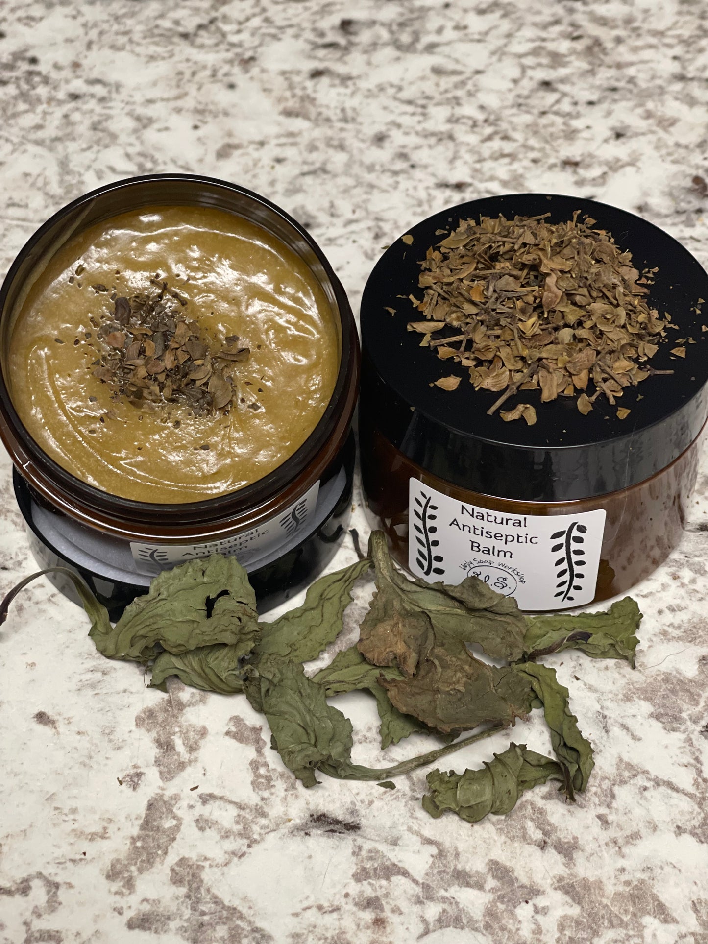 Chaparral, Plantain, Jojoba and Almond oil Salve