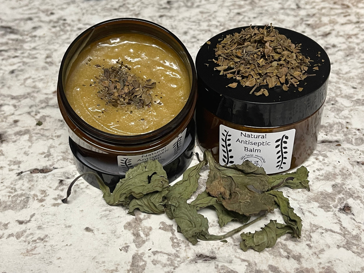 Chaparral, Plantain, Jojoba and Almond oil Salve