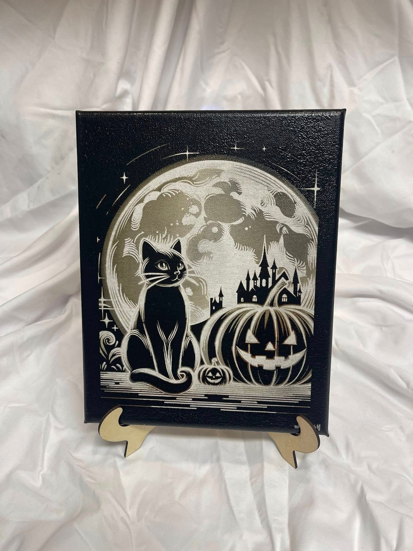 Halloween Kitty with Pumpkin