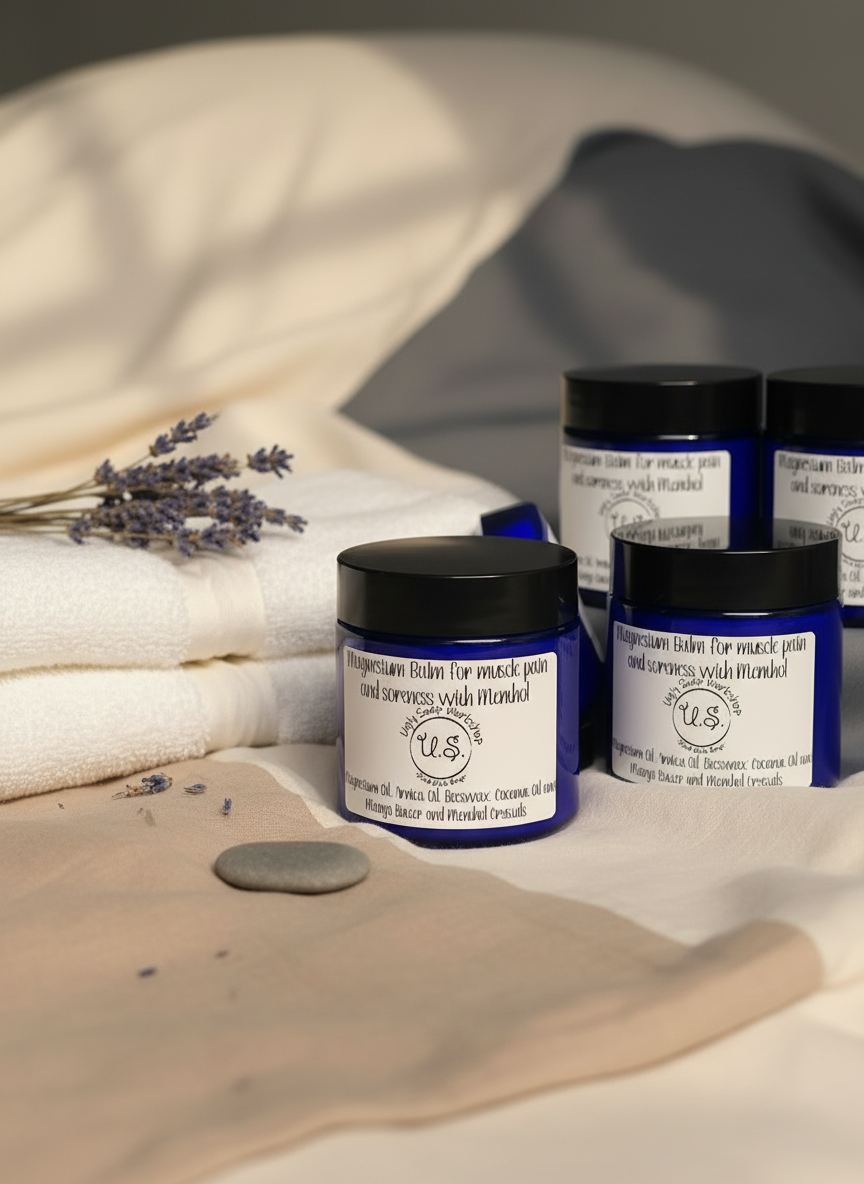 Menthol Magnesium Rub for muscle pain, joint pain and cramping