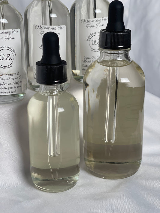 Pre-shave Serum, moisturizing anti-razor burn, no rashes