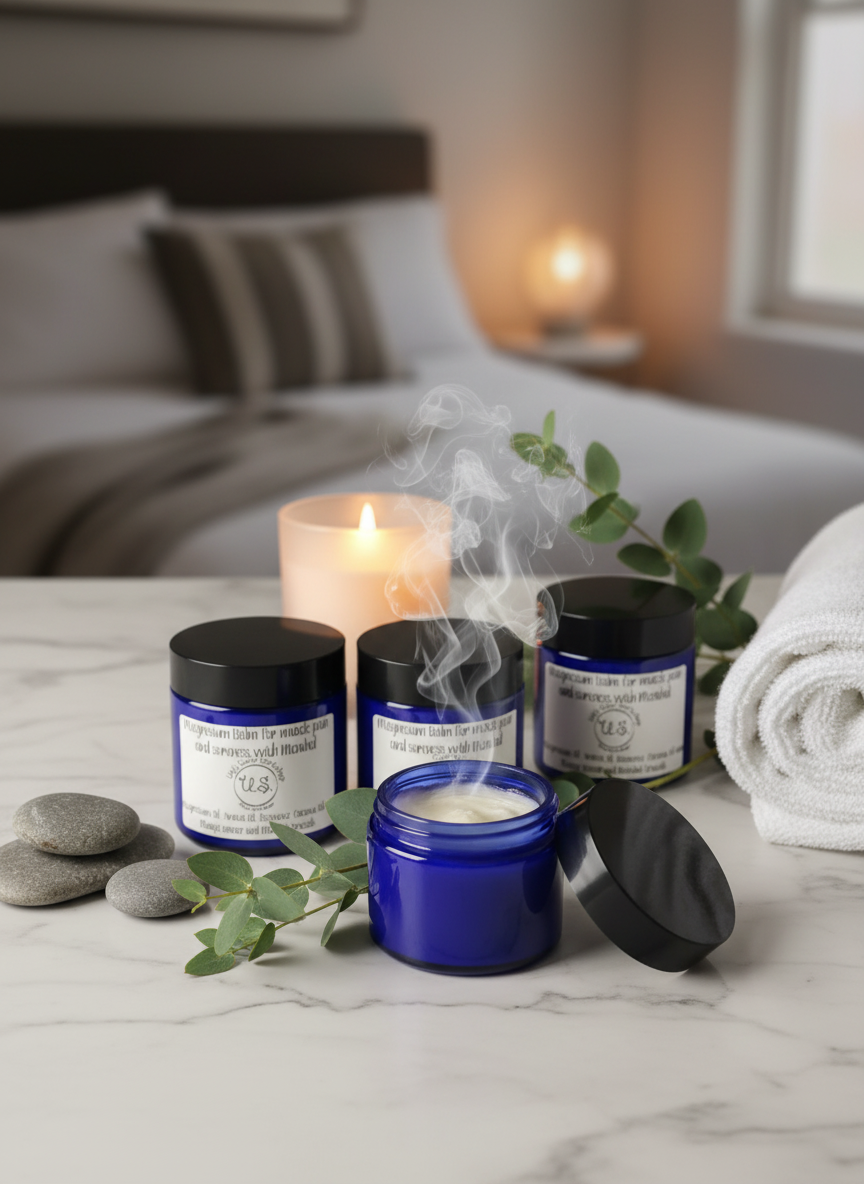 Menthol Magnesium Rub for muscle pain, joint pain and cramping