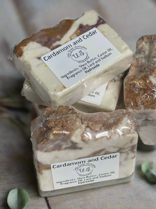 Cardamom and Cedar moisturizing bar soap
