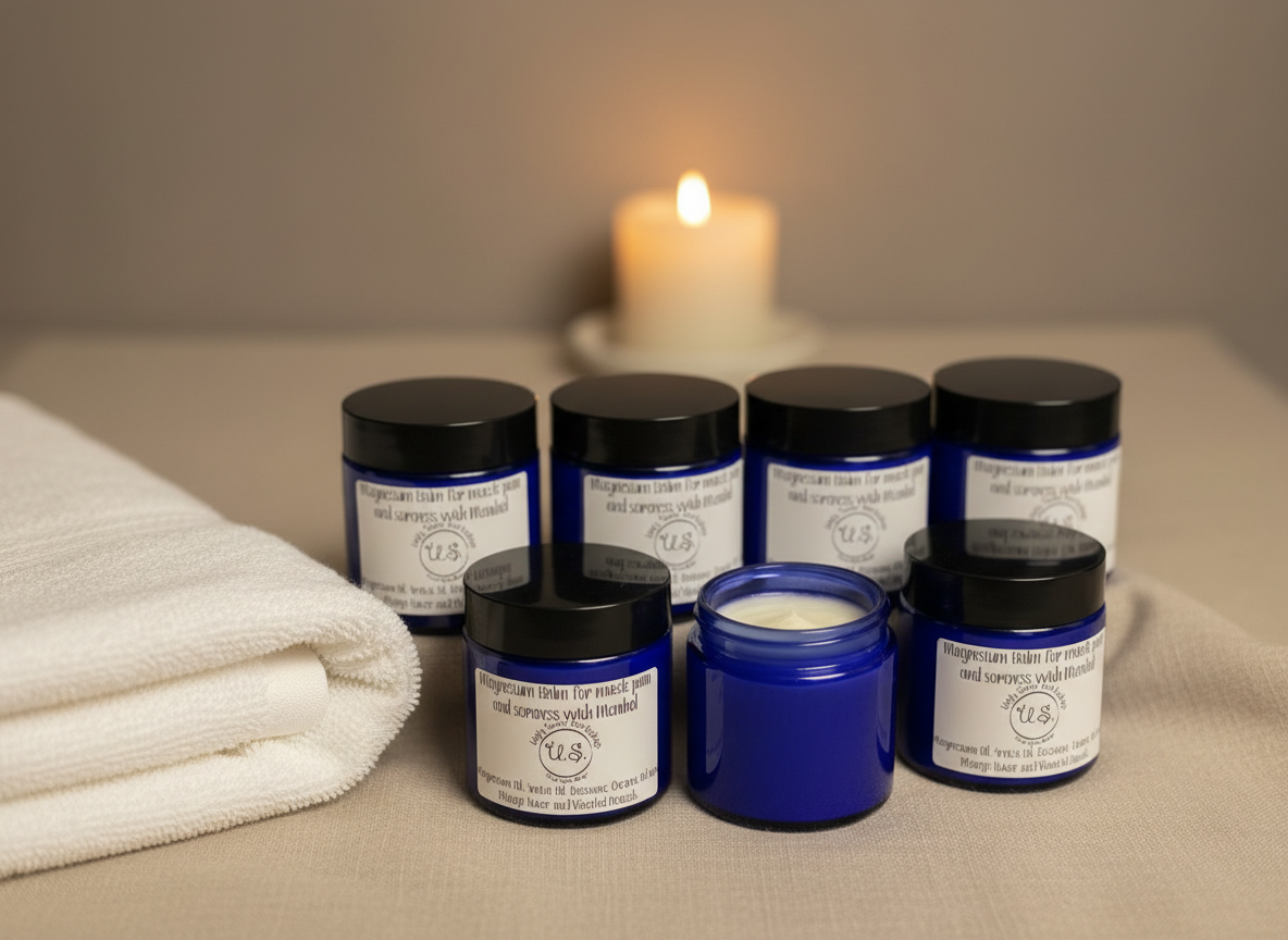 Menthol Magnesium Rub for muscle pain, joint pain and cramping