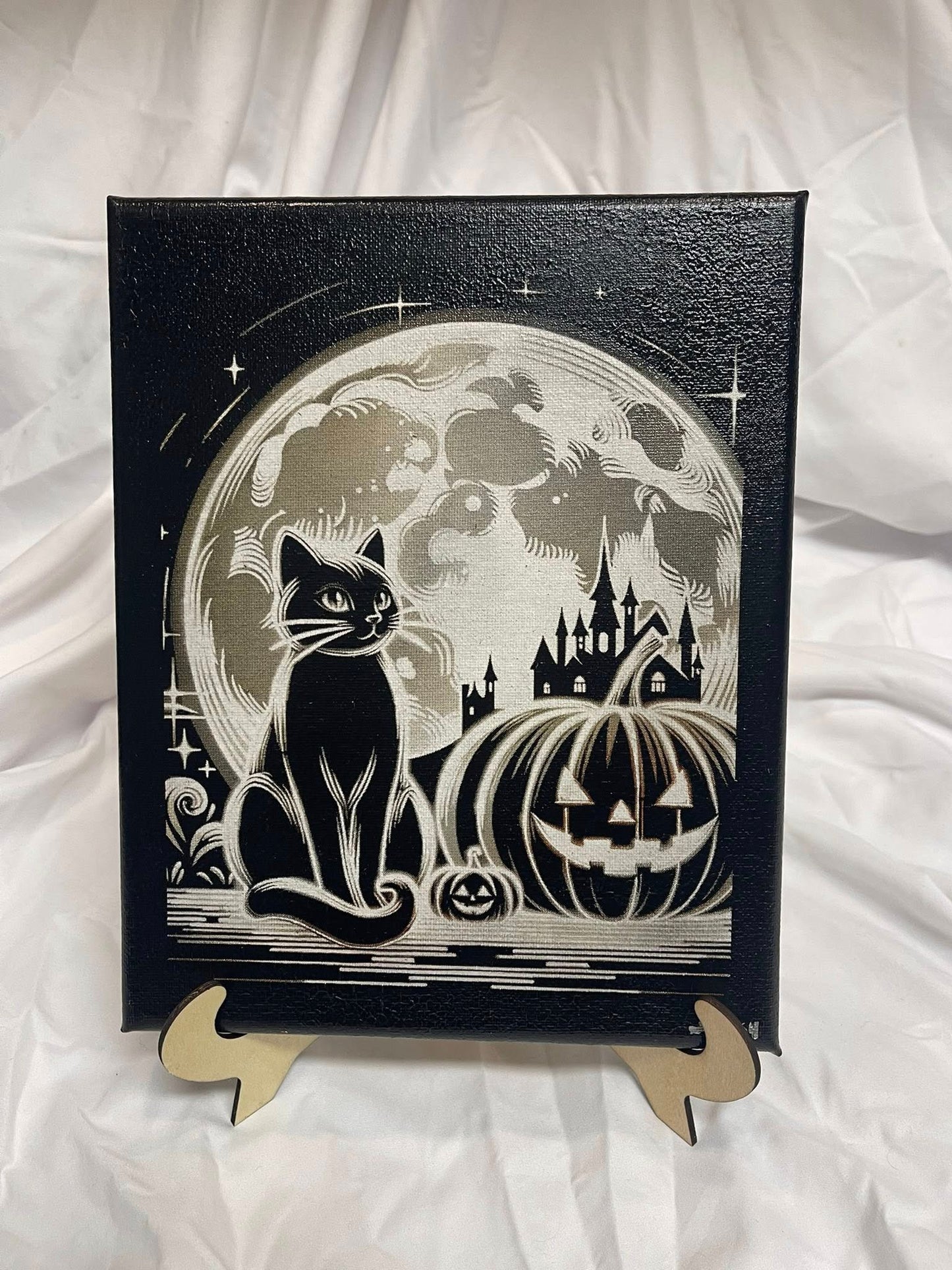 Halloween Kitty with Pumpkin