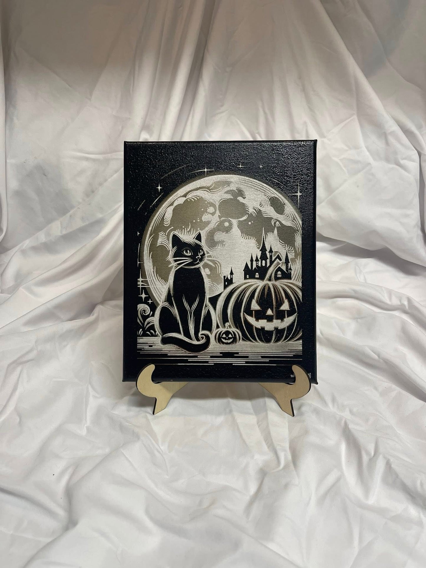 Halloween Kitty with Pumpkin